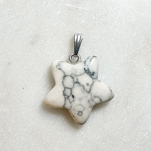Howlite Star Necklace