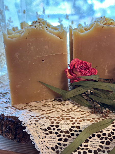 Tangerine & Lemon Cold Process Goat Milk, Hemp & Calendula Soap