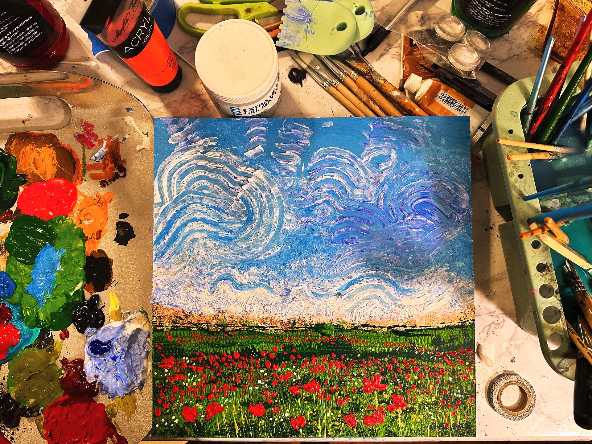 Custom Art: 12x12” wood panel