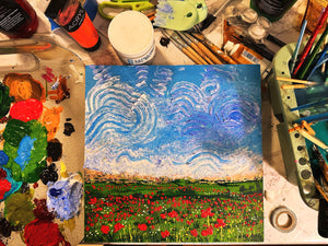 Custom Art: 12x12” wood panel