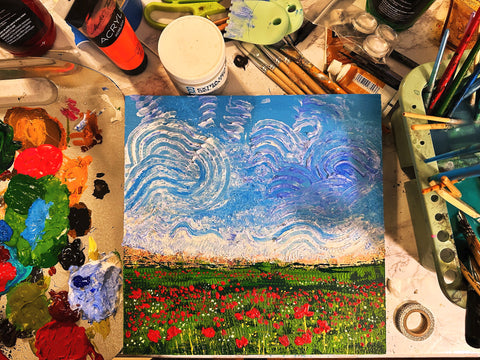 Custom Art: 12x12” wood panel