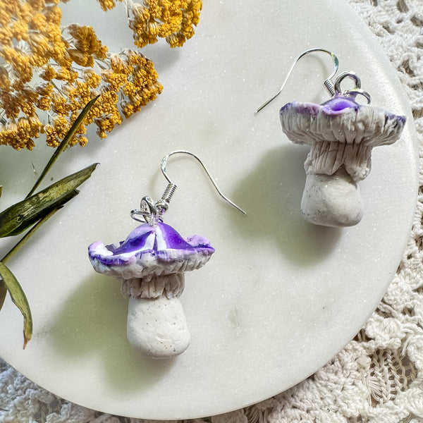 Mushroom Earrings: Click Drop Down For Different Styles
