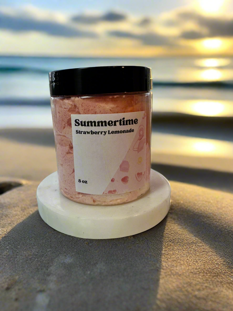 Summertime Strawberry Lemonade Hemp Oil & Himalayan Salt Body Polish