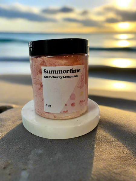Summertime Strawberry Lemonade Hemp Oil & Himalayan Salt Body Polish