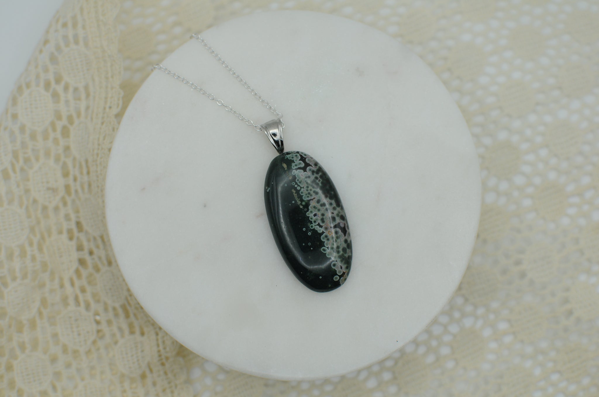 Ocean Jasper Pendant Necklace