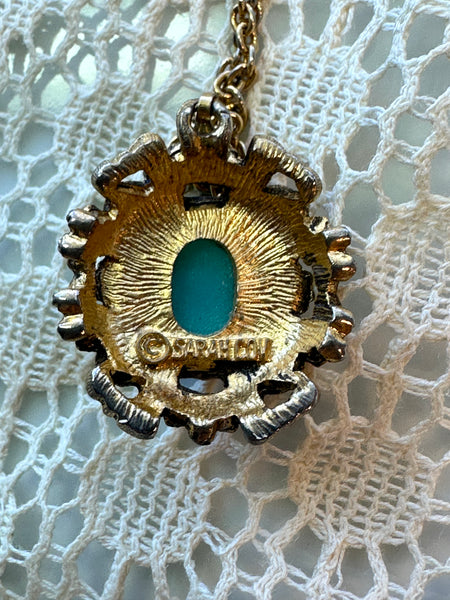 Vintage Sarah Coventry Czarina Pendant Necklace
