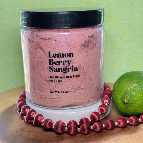 Lemon Berry Sangria: Hemp Whipped Body Polish