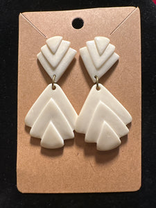 Vintage Lucite Post Back Pierced Earrings