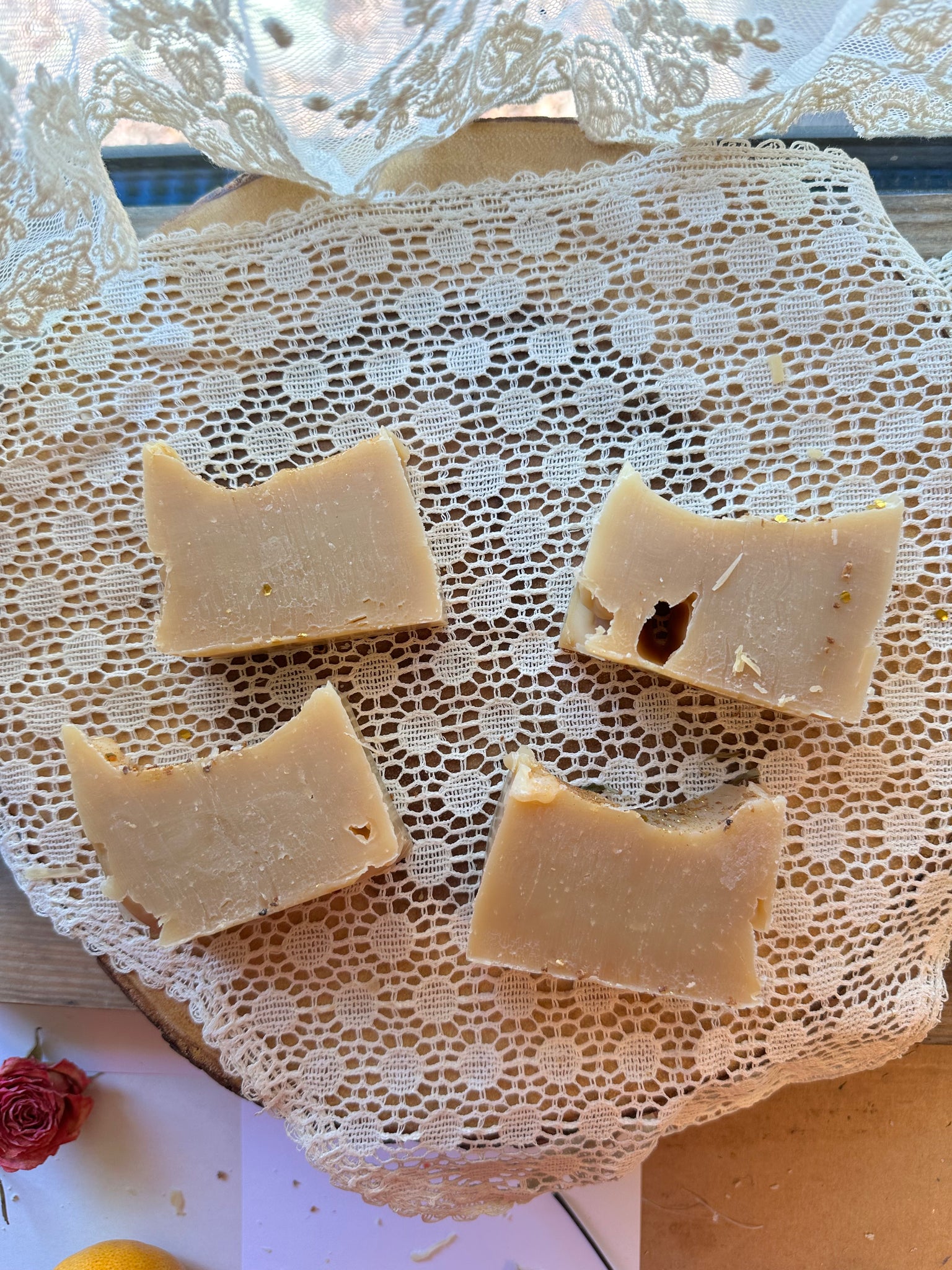 Tangerine & Lemon Cold Process Goat Milk, Hemp & Calendula Soap