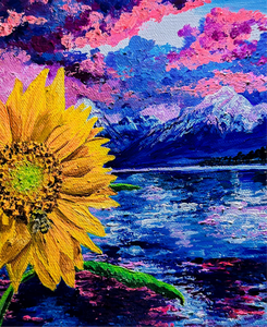 Sunflower & Bee