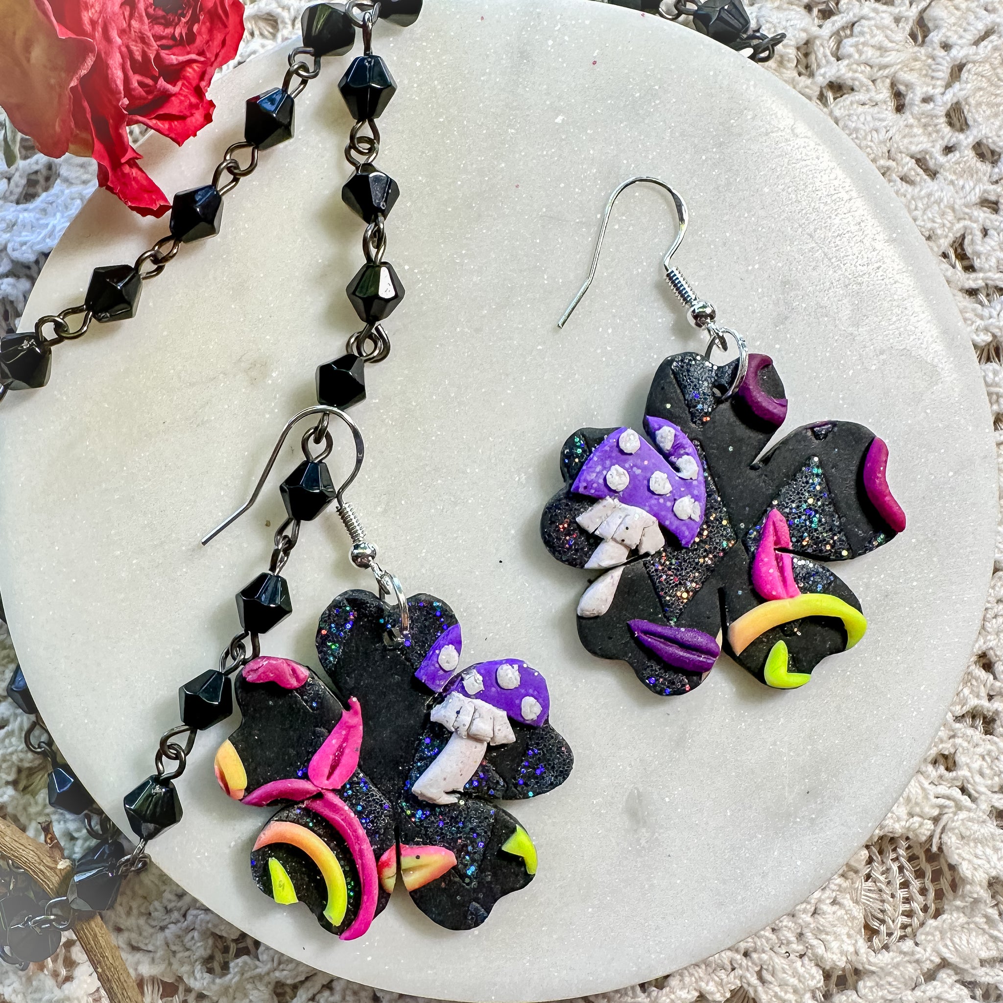 Wonderland (Cheshire Cat Collection) Earrings: Click Drop Down For Different Styles