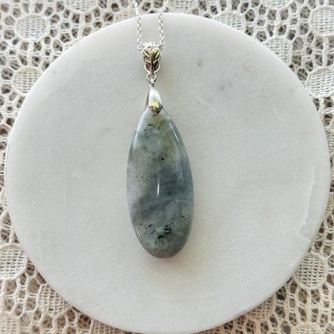 Labradorite Teardrop Necklace