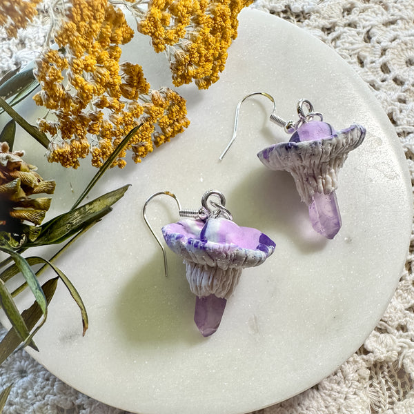 Mushroom Earrings: Click Drop Down For Different Styles