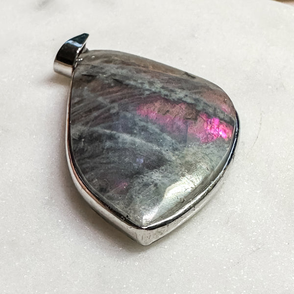 Sunset Labradorite Pendant Necklace