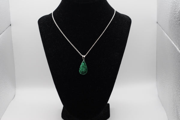 Malachite Pendant Necklace