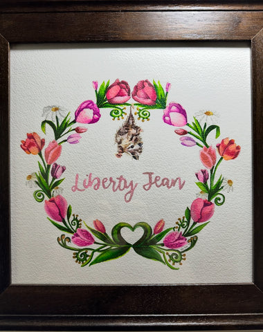Custom Watercolor: Baby Namesake Wreath or Monogram