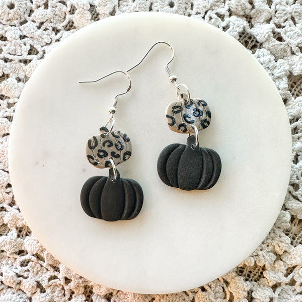 Pumpkin Dangles and Hoops: Click Drop Down For Different Styles