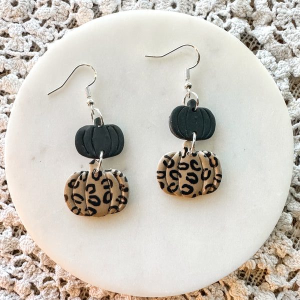 Pumpkin Dangles and Hoops: Click Drop Down For Different Styles