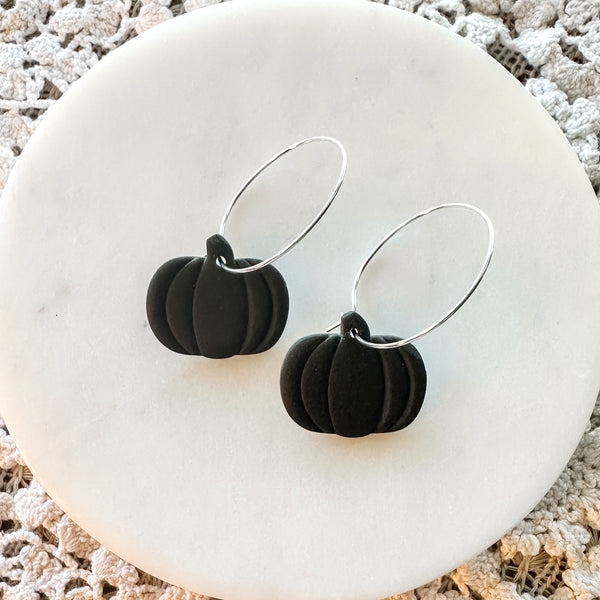 Pumpkin Dangles and Hoops: Click Drop Down For Different Styles