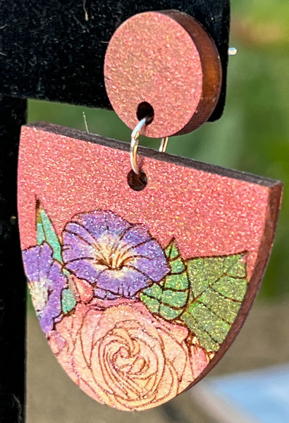 Retro Floral Postbacks: Click Drop Down For Different Styles