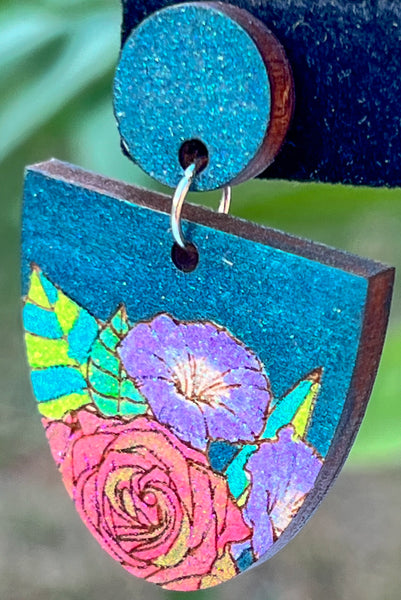 Retro Floral Postbacks: Click Drop Down For Different Styles