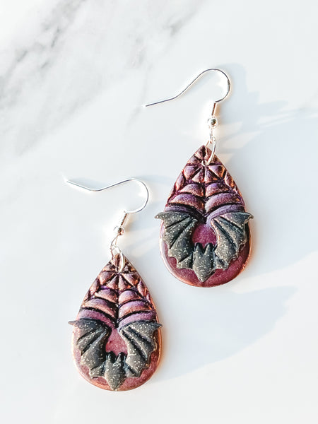Spooky Bat Color Shift Earrings