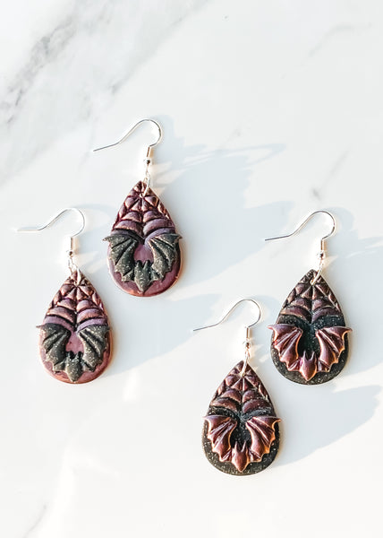 Spooky Bat Color Shift Earrings