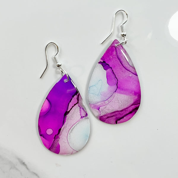 Sunset & Twilight Collection: Alcohol Ink Earrings