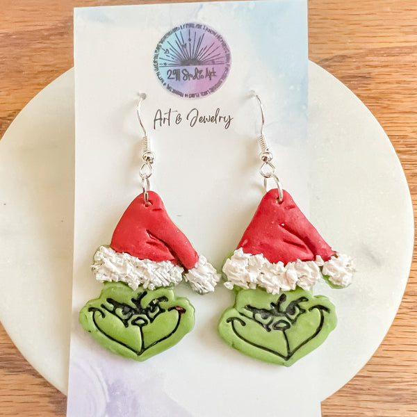 Christmas Clay Earrings