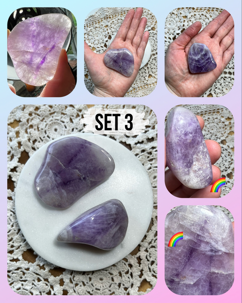 Madagascar Dream Amethyst Polished Tumbles Set