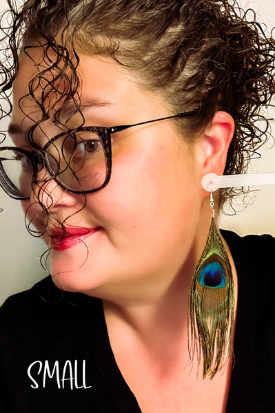 Peacock Feather Earrings