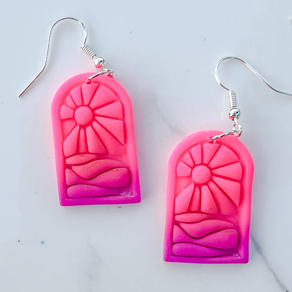 Perfectly Imperfect: Neon Rainbow Ombré Mini Landscapes