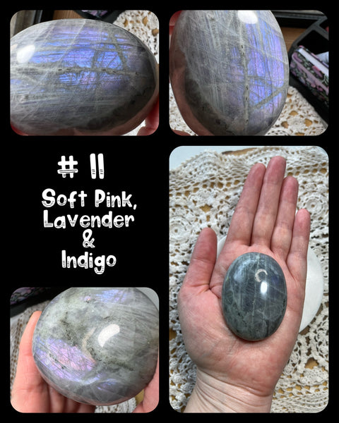 Sunset/Fire Labradorite Palms: Click Drop Down For Different Styles