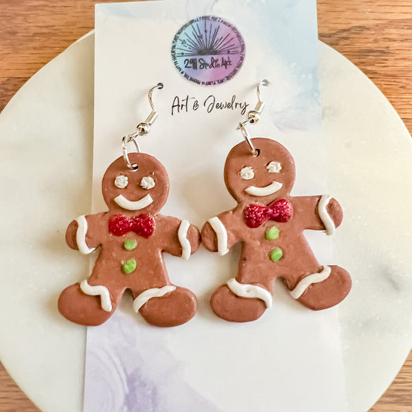 Christmas Clay Earrings