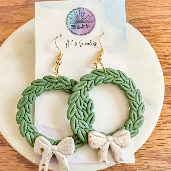 Christmas Clay Earrings