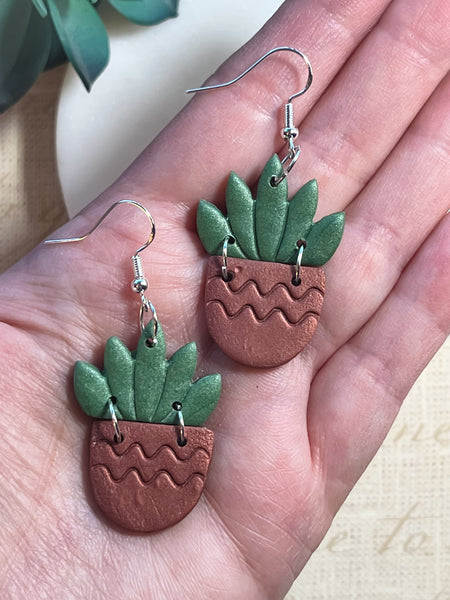 Succulent & Cacti Earrings: Click Drop Down For Different Styles